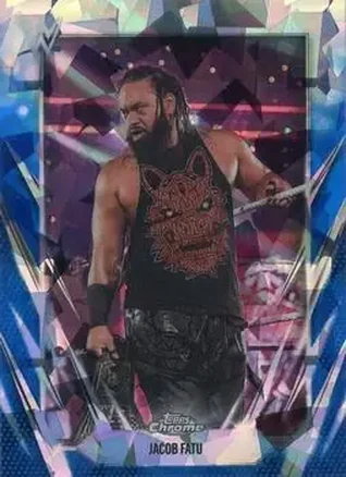 2026 Topps Chrome Sapphire Edition WWE #55 - Jacob Fatu