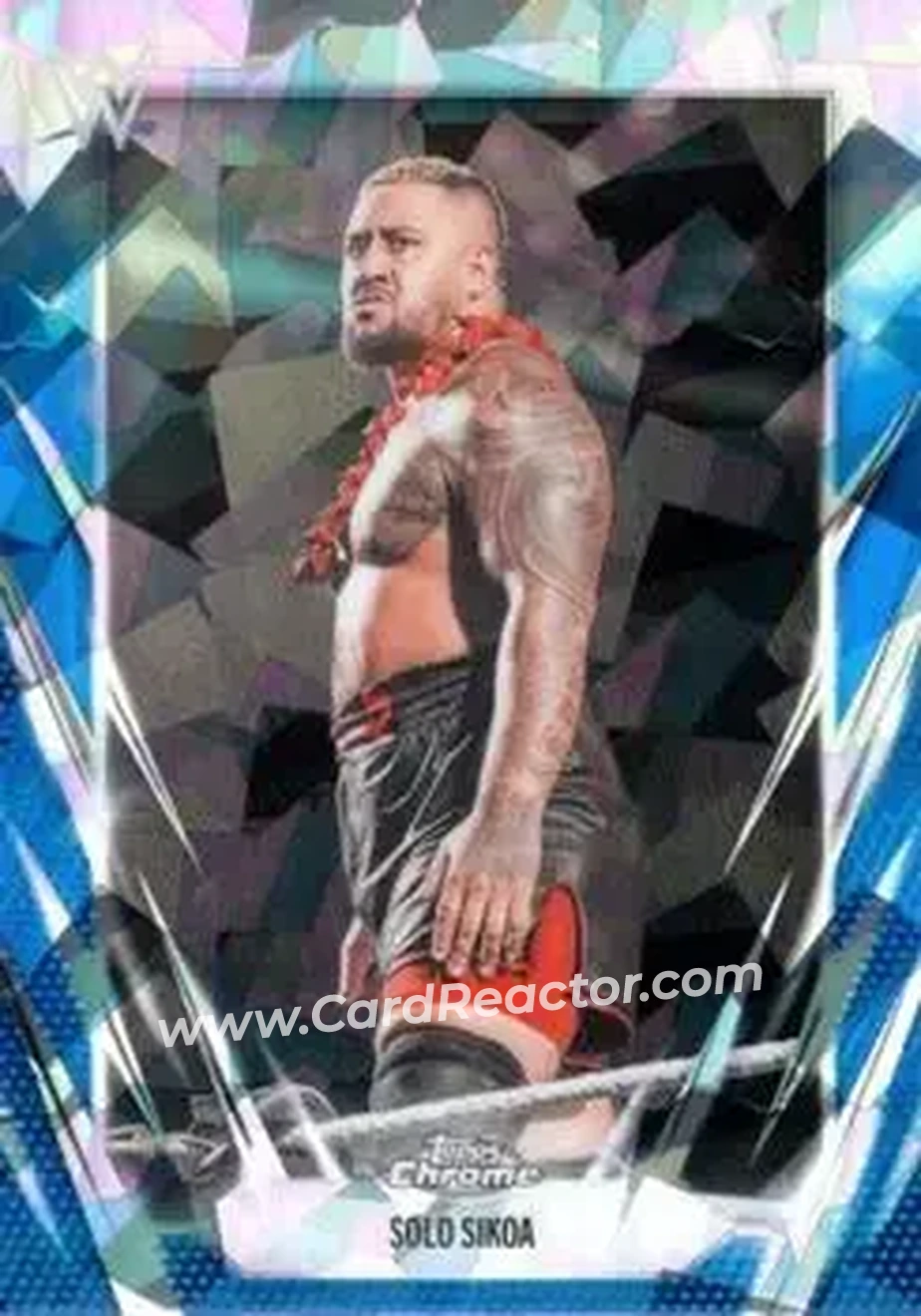2026 Topps Chrome Sapphire Edition WWE #63 - Solo Sikoa - Front