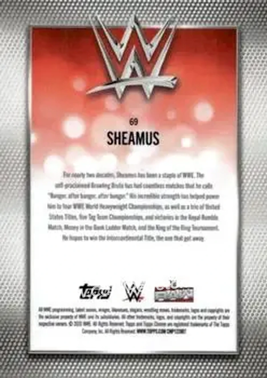 2026 Topps Chrome Sapphire Edition WWE #69 - Sheamus - Back