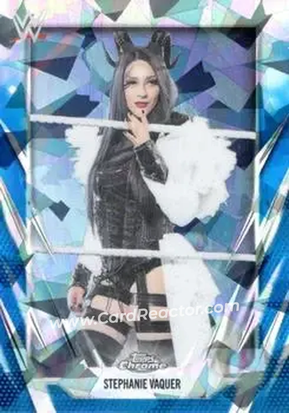 2026 Topps Chrome Sapphire Edition WWE #74 - Stephanie Vaquer - Front
