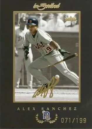 2004 Fleer InScribed - Gold #27 - Alex Sanchez - Detroit Tigers