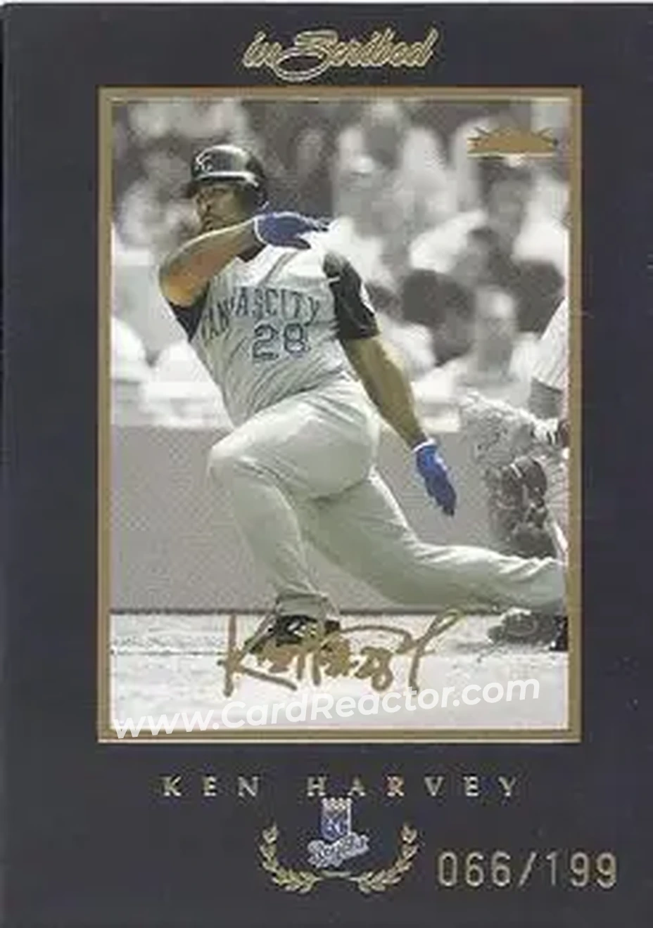 2004 Fleer InScribed - Gold #35 - Ken Harvey - Kansas City Royals - Front