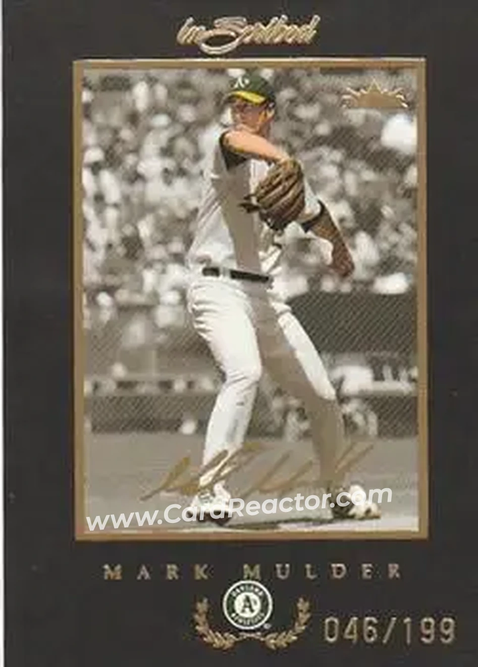 2004 Fleer InScribed - Gold #53 - Mark Mulder - Oakland Athletics - Front 2004 Fleer InScribed - Gold #53 - Mark Mulder - Oakland Athletics - Front