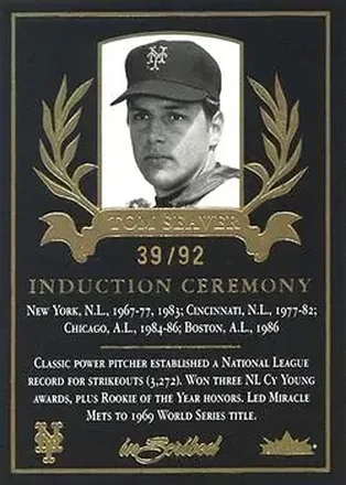 2004 Fleer InScribed - Induction Ceremony #16IC - Tom Seaver - New York Mets