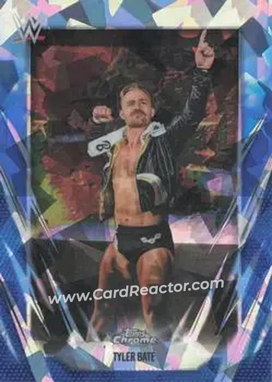 2026 Topps Chrome Sapphire Edition WWE #112 - Tyler Bate - Front 2026 Topps Chrome Sapphire Edition WWE #112 - Tyler Bate - Front