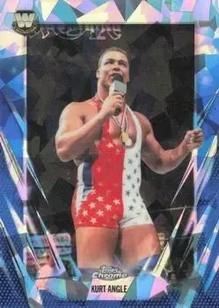 2026 Topps Chrome Sapphire Edition WWE #123 - Kurt Angle