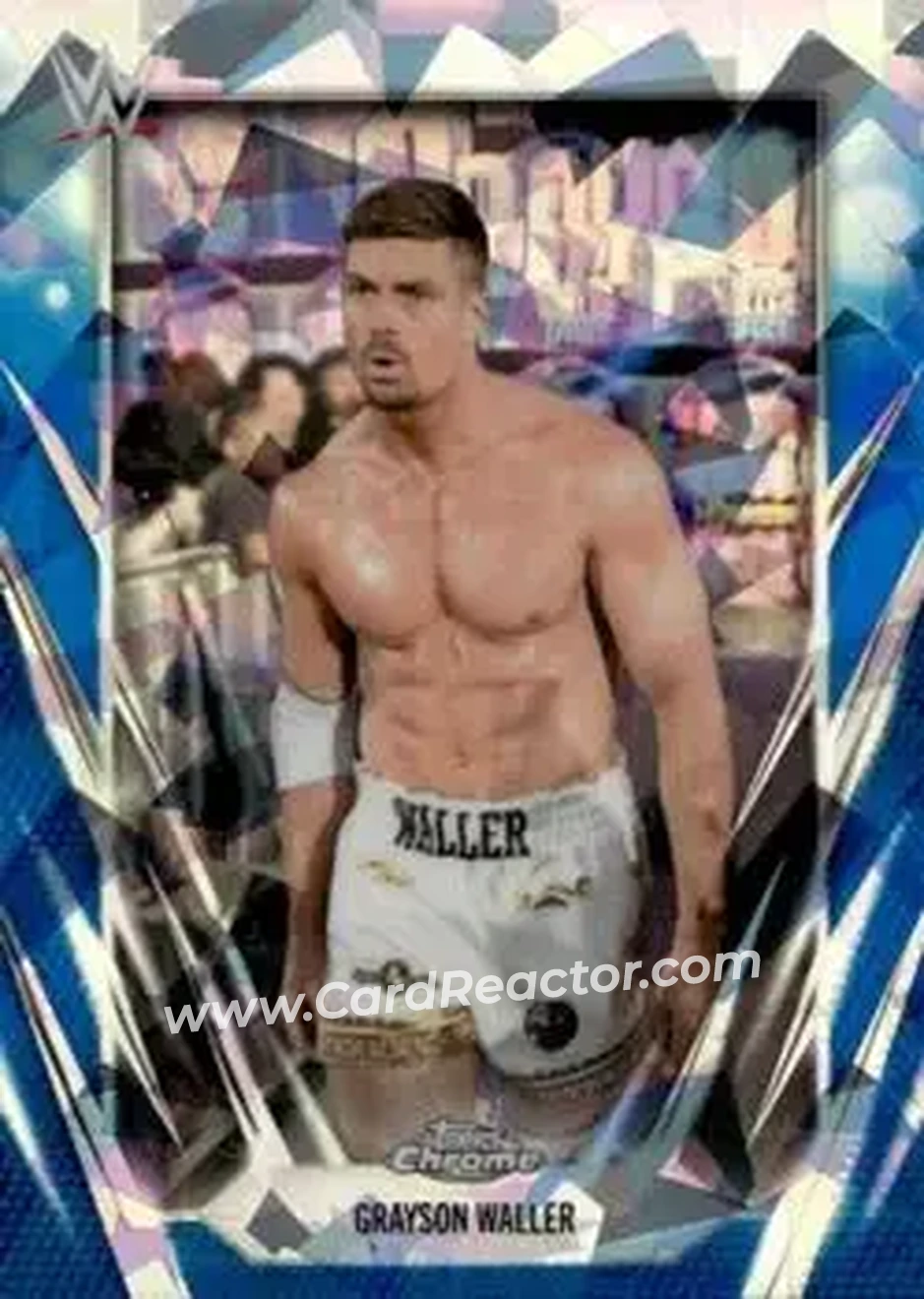 2026 Topps Chrome Sapphire Edition WWE #137 - Grayson Waller - Front 2026 Topps Chrome Sapphire Edition WWE #137 - Grayson Waller - Front