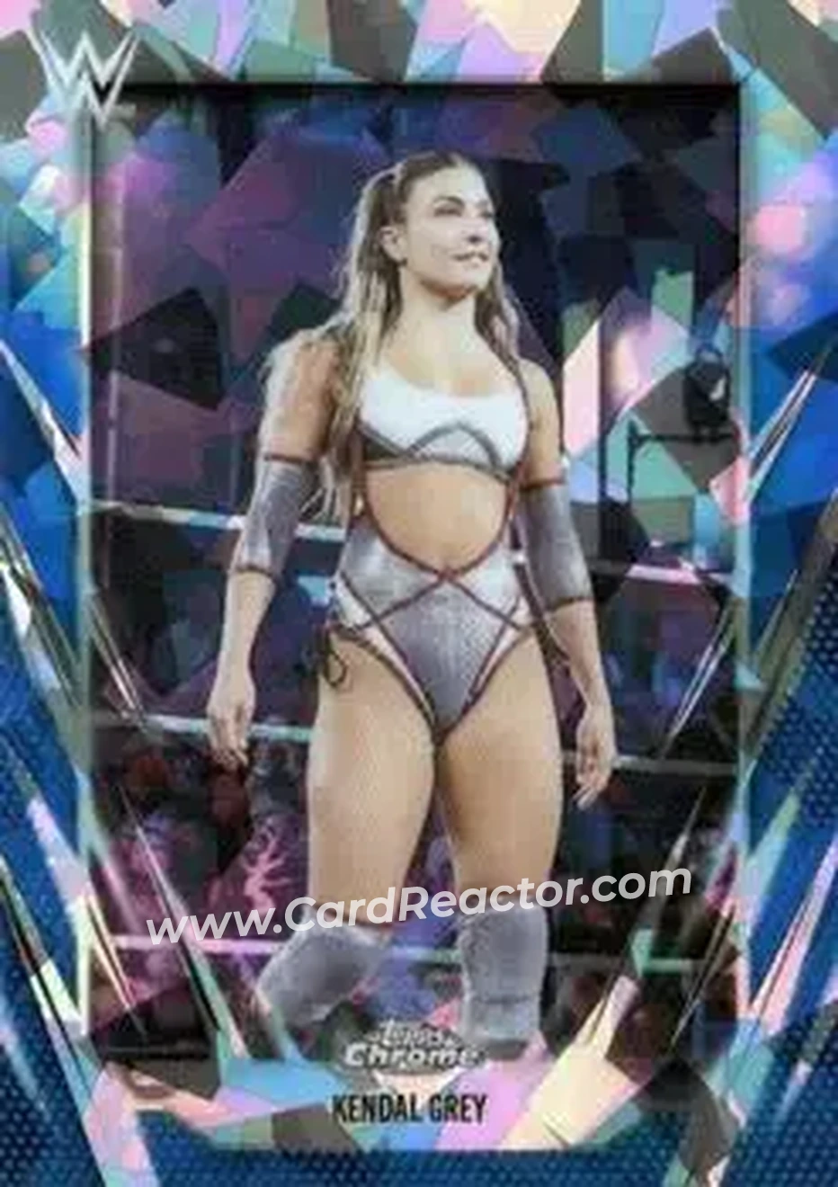 2026 Topps Chrome Sapphire Edition WWE #148 - Kendal Grey - Front 2026 Topps Chrome Sapphire Edition WWE #148 - Kendal Grey - Front