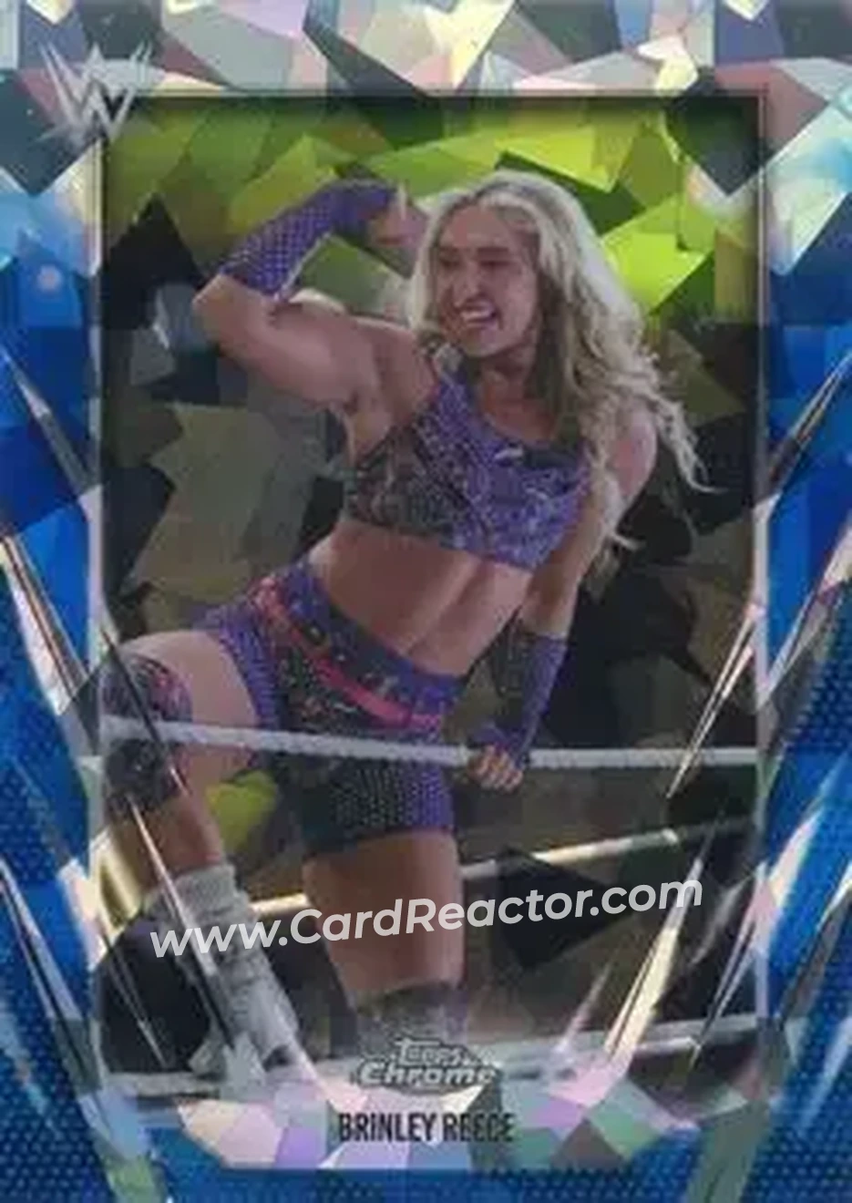 2026 Topps Chrome Sapphire Edition WWE #149 - Brinley Reece - Front