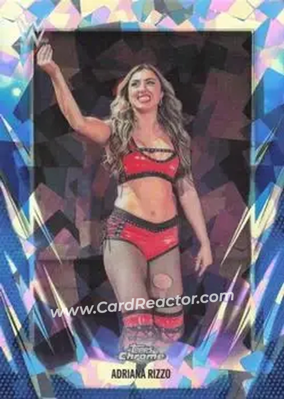2026 Topps Chrome Sapphire Edition WWE #167 - Adriana Rizzo - Front 2026 Topps Chrome Sapphire Edition WWE #167 - Adriana Rizzo - Front