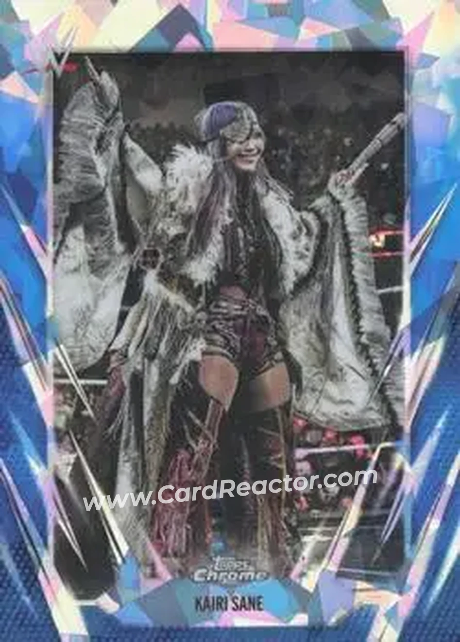 2026 Topps Chrome Sapphire Edition WWE #174 - Kairi Sane - Front 2026 Topps Chrome Sapphire Edition WWE #174 - Kairi Sane - Front