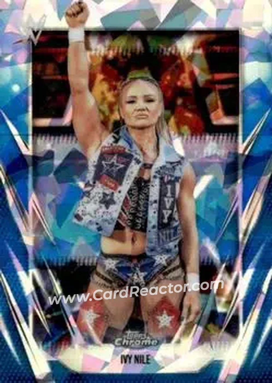 2026 Topps Chrome Sapphire Edition WWE #181 - Ivy Nile - Front 2026 Topps Chrome Sapphire Edition WWE #181 - Ivy Nile - Front