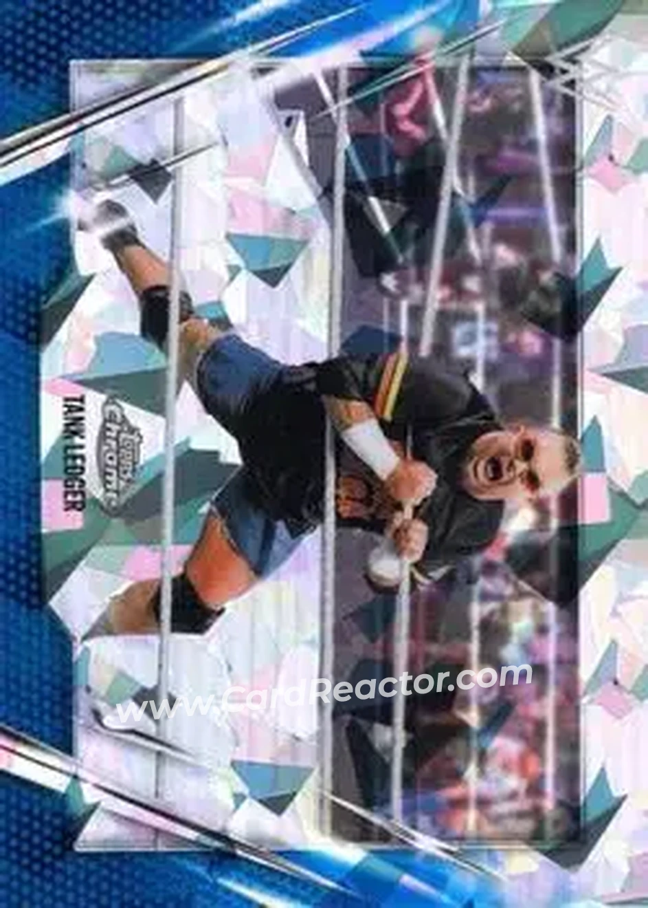 2026 Topps Chrome Sapphire Edition WWE #185 - Tank Ledger - Front