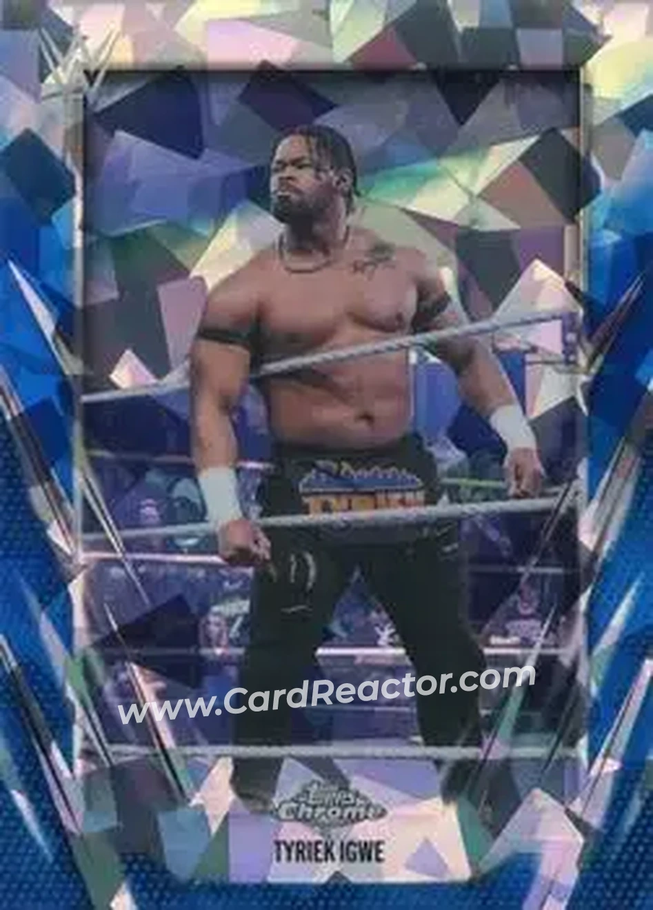 2026 Topps Chrome Sapphire Edition WWE #190 - Tyriek Igwe - Front 2026 Topps Chrome Sapphire Edition WWE #190 - Tyriek Igwe - Front