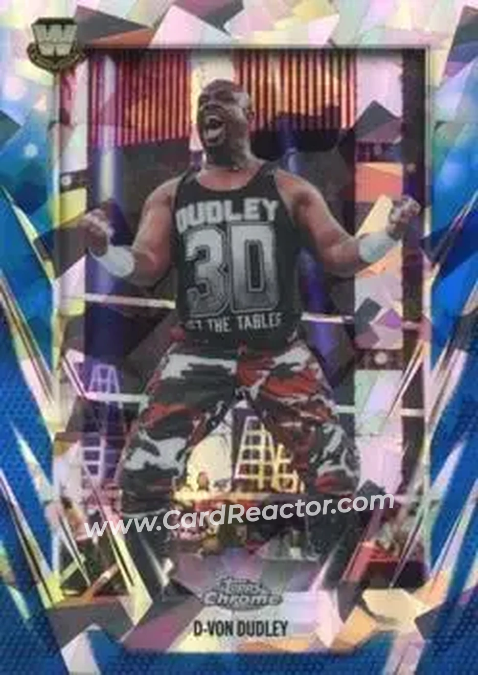 2026 Topps Chrome Sapphire Edition WWE #198 - D-Von Dudley - Front 2026 Topps Chrome Sapphire Edition WWE #198 - D-Von Dudley - Front