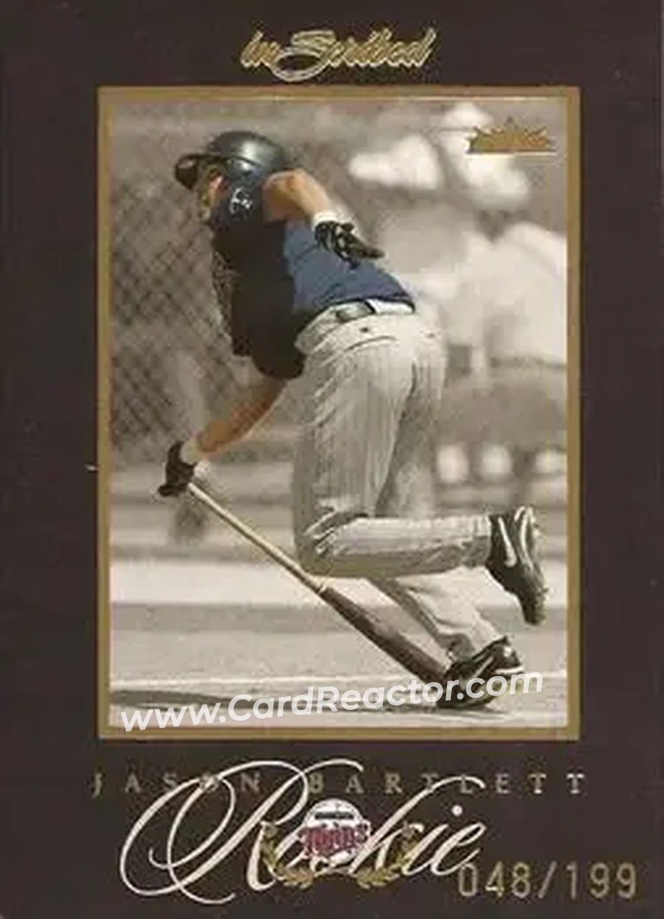 2004 Fleer InScribed - Gold #95 - Jason Bartlett - Minnesota Twins - Front