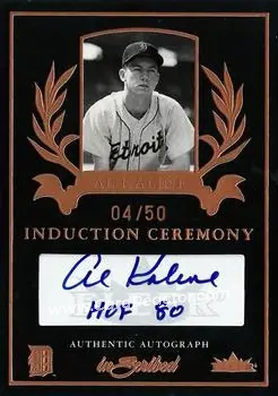 2004 Fleer InScribed - Induction Ceremony Autographs Bronze #ICA-AK - Al Kaline - Detroit Tigers - Front