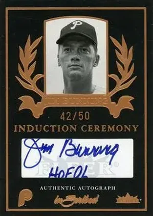 2004 Fleer InScribed - Induction Ceremony Autographs Bronze #ICA-JB - Jim Bunning - Philadelphia Phillies