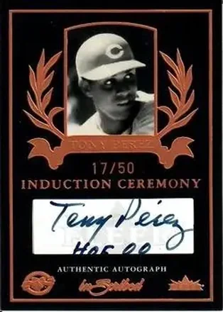 2004 Fleer InScribed - Induction Ceremony Autographs Bronze #ICA-TP - Tony Pérez - Cincinnati Reds
