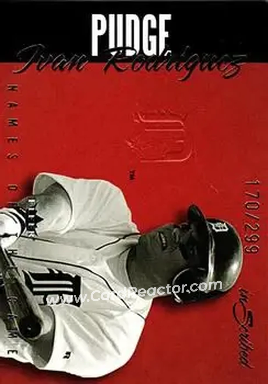 2004 Fleer InScribed - Names of the Game #5NG - Ivan Rodriguez - Detroit Tigers - Front