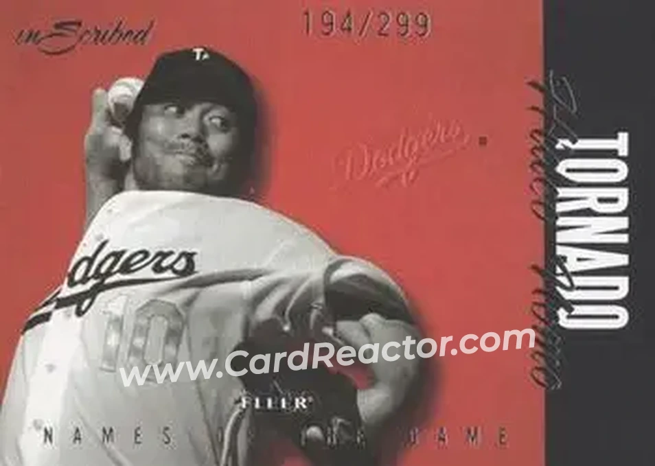 2004 Fleer InScribed - Names of the Game #13NG - Hideo Nomo - Los Angeles Dodgers - Front