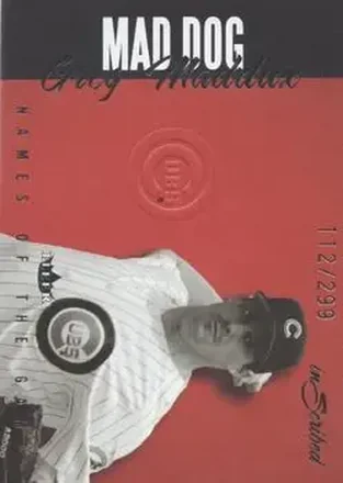 2004 Fleer InScribed - Names of the Game #15NG - Greg Maddux - Chicago Cubs
