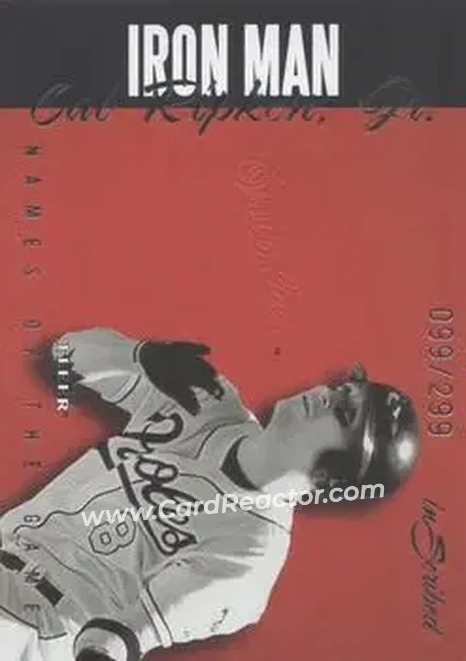 2004 Fleer InScribed - Names of the Game #16NG - Cal Ripken - Baltimore Orioles - Front