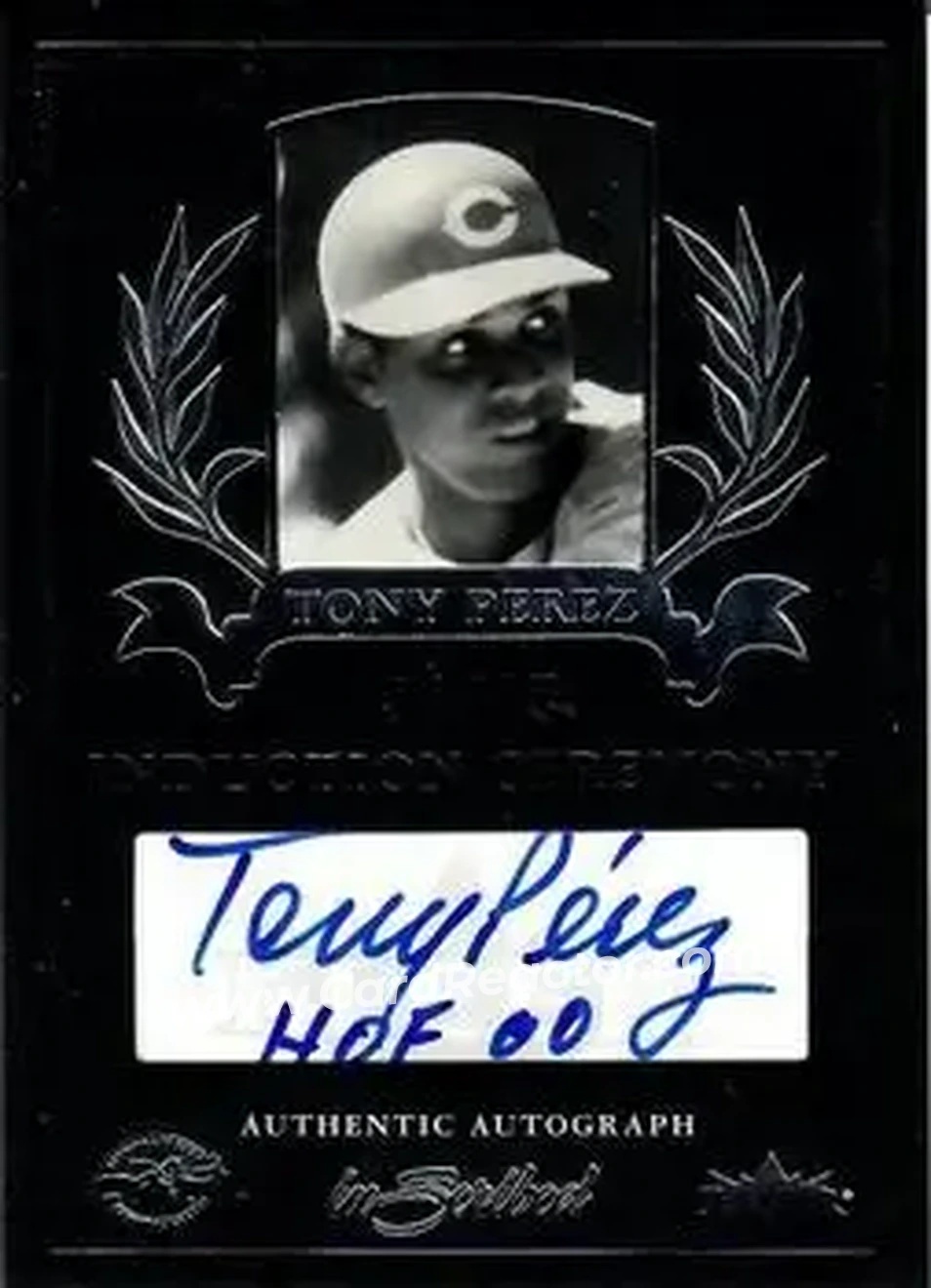 2004 Fleer InScribed - Induction Ceremony Autographs Silver #ICA-TP - Tony Pérez - Cincinnati Reds - Front 2004 Fleer InScribed - Induction Ceremony Autographs Silver #ICA-TP - Tony Pérez - Cincinnati Reds - Front