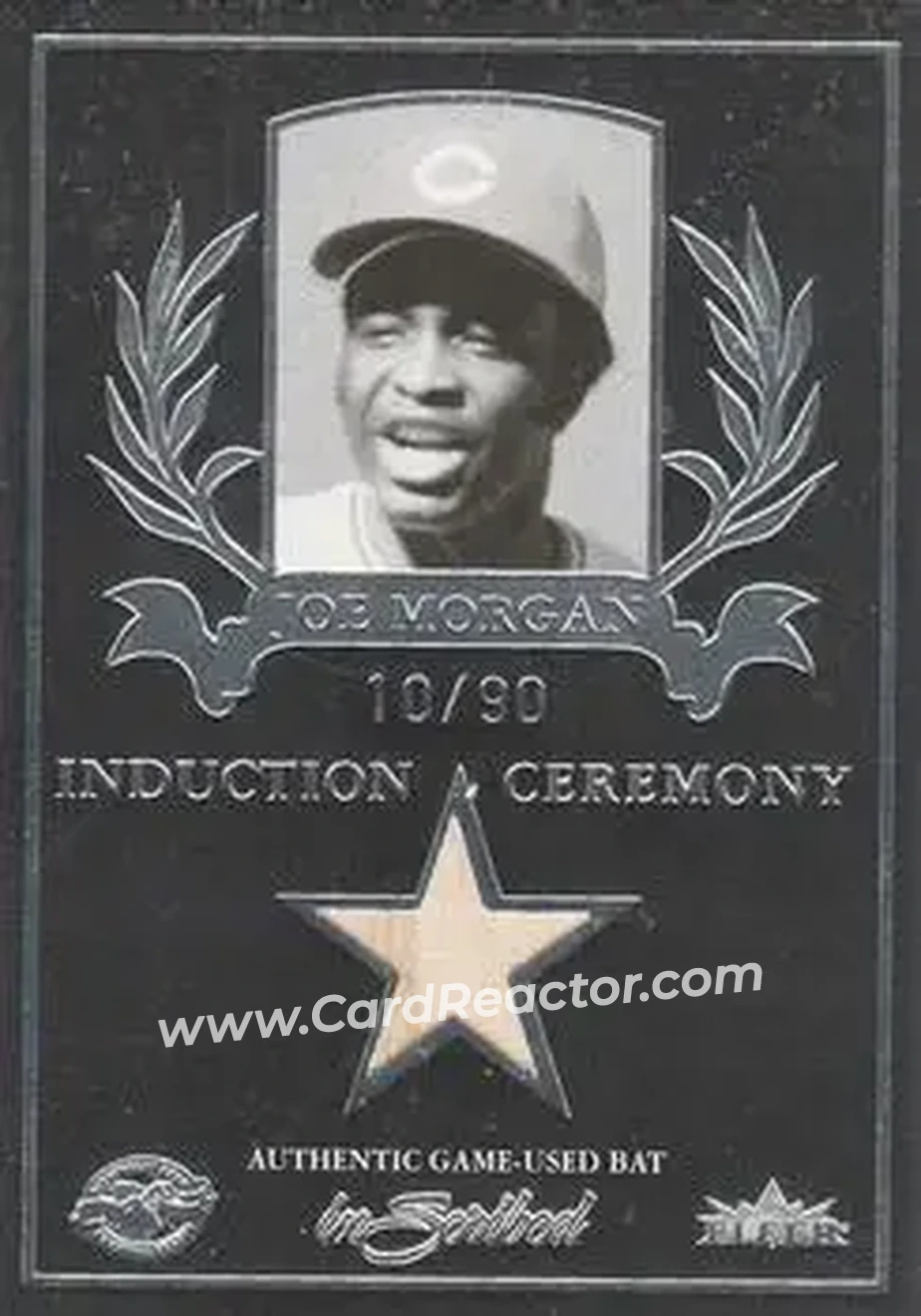 2004 Fleer InScribed - Induction Ceremony Material Silver #ICJ-JM - Joe Morgan - Cincinnati Reds - Front