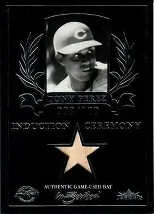 2004 Fleer InScribed #ICJ-TP Induction Ceremony Material Silver Tony Pérez