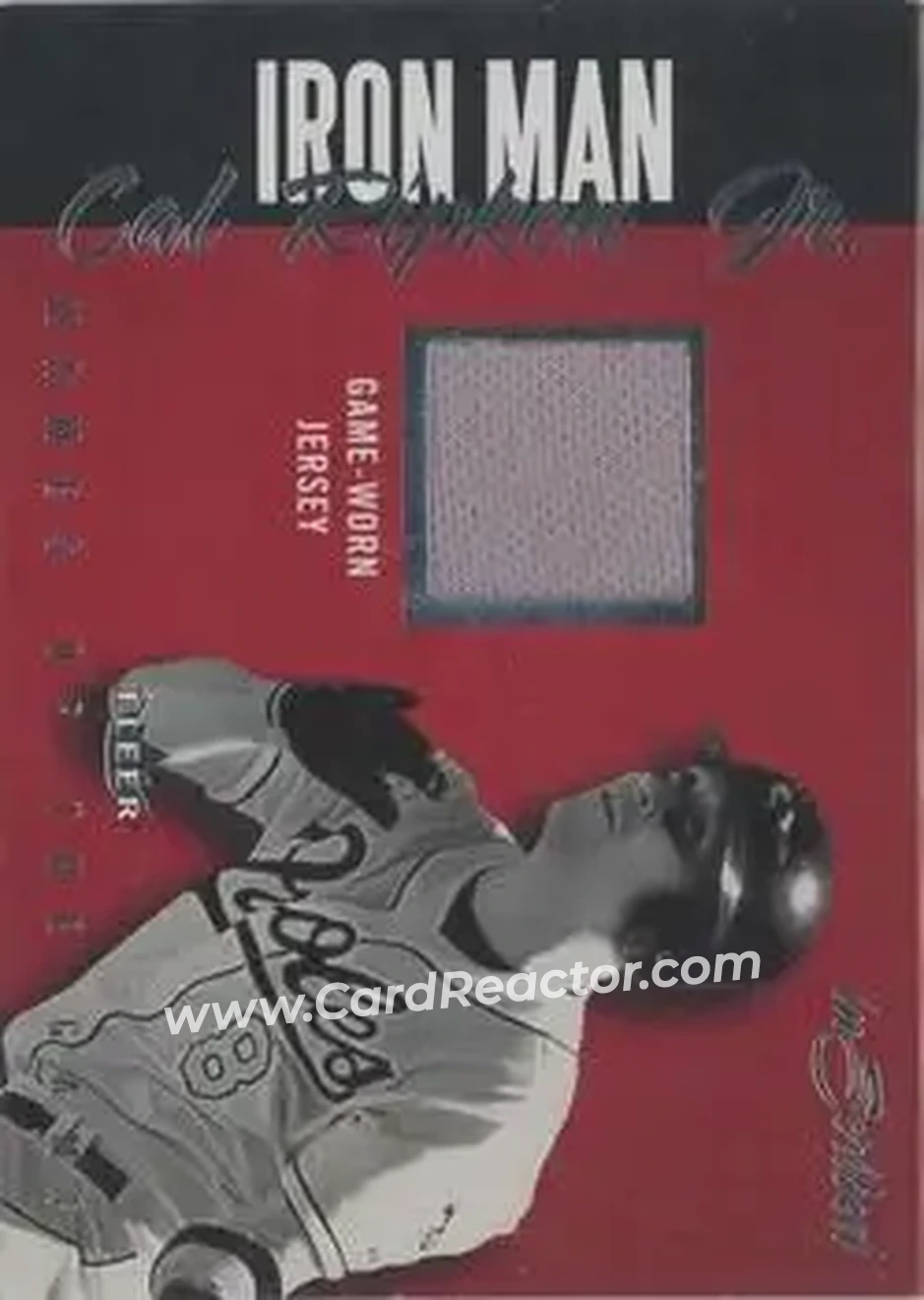 2004 Fleer InScribed - Names of the Game Material Silver #NGJ-CR - Cal Ripken - Baltimore Orioles - Front