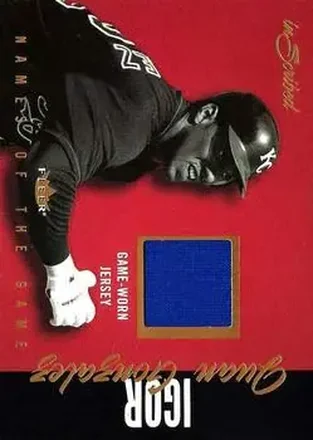 2004 Fleer InScribed - Names of the Game Material Silver #NGJ-JG - Juan Gonzalez - Kansas City Royals