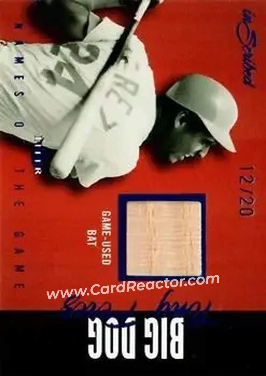 2004 Fleer InScribed - Names of the Game Material Blue #NGJ-TP - Tony Pérez - Cincinnati Reds - Front