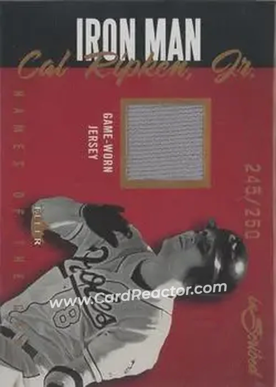 2004 Fleer InScribed - Names of the Game Material Copper #NGJ-CR - Cal Ripken - Baltimore Orioles - Front