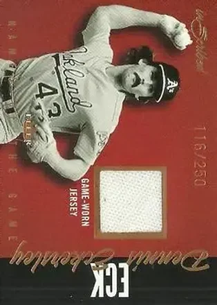 2004 Fleer InScribed - Names of the Game Material Copper #NGJ-DE - Dennis Eckersley - Oakland Athletics