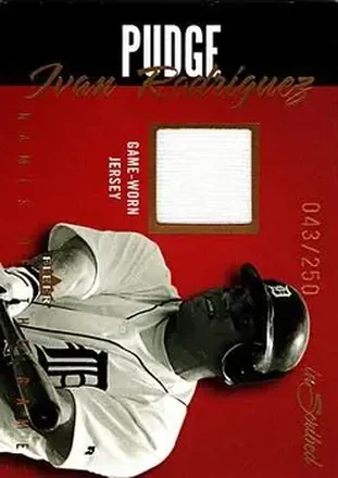 2004 Fleer InScribed - Names of the Game Material Copper #NGJ-IR - Ivan Rodriguez - Detroit Tigers