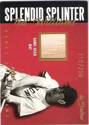 2004 Fleer InScribed - Names of the Game Material Copper #NGJ-TW - Ted Williams - Boston Red Sox