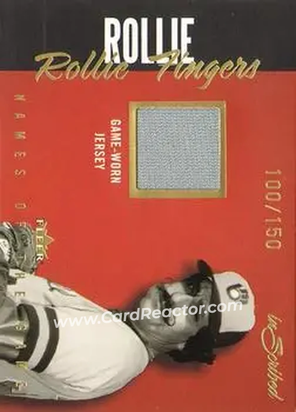 2004 Fleer InScribed - Names of the Game Material Gold #NGJ-RF - Rollie Fingers - Milwaukee Brewers - Front