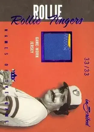 2004 Fleer InScribed - Names of the Game Material Purple #NGJ-RF - Rollie Fingers - Milwaukee Brewers