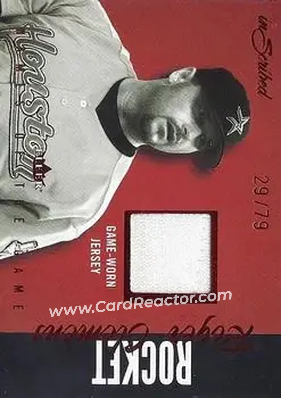 2004 Fleer InScribed - Names of the Game Material Red #NGJ-RC - Roger Clemens - Houston Astros - Front
