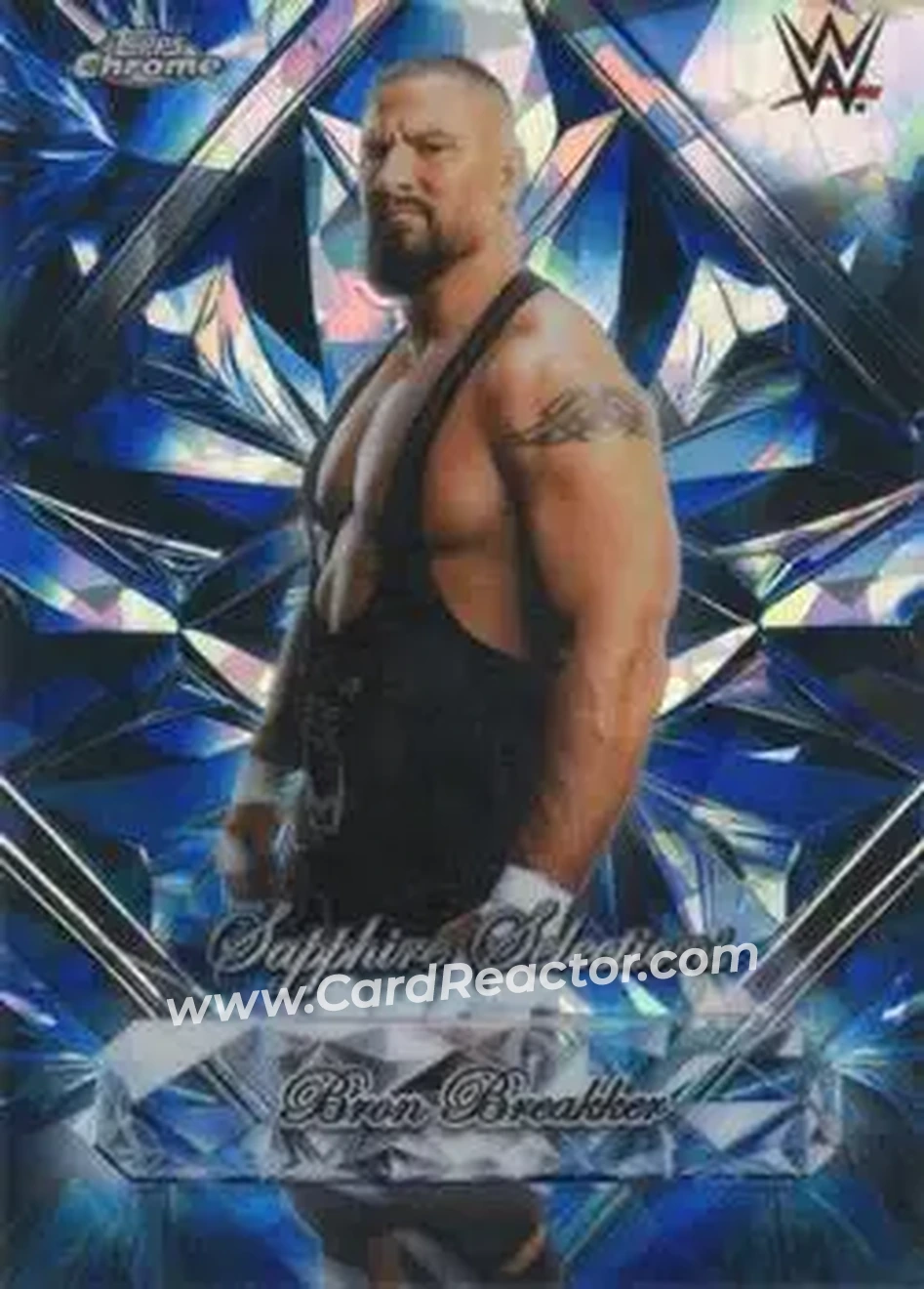 2026 Topps Chrome Sapphire Edition WWE - Sapphire Selections #SAS-BB - Bron Breakker - Front