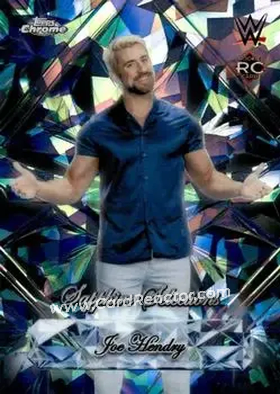 2026 Topps Chrome Sapphire Edition WWE - Sapphire Selections #SAS-JH - Joe Hendry - Front