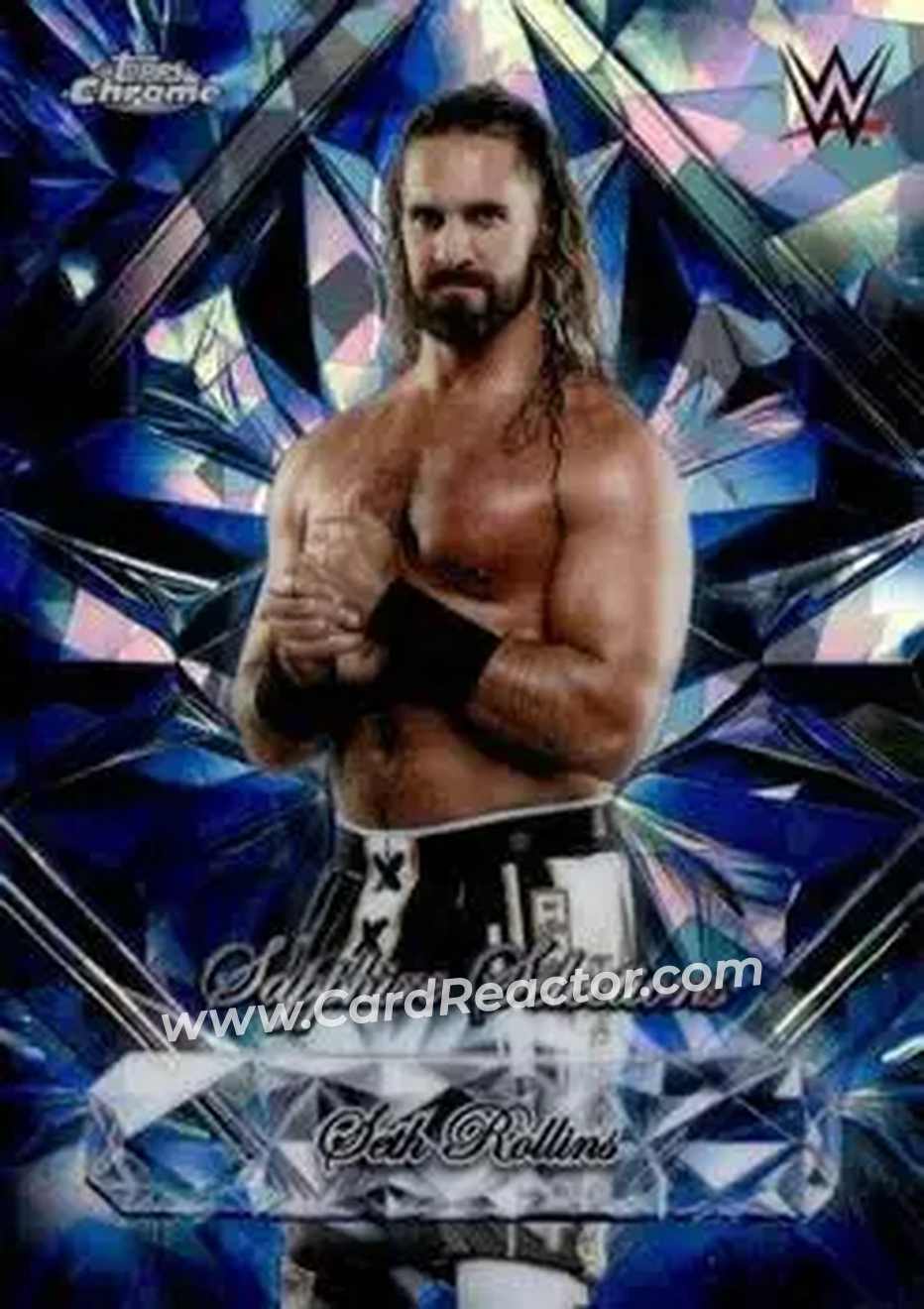 2026 Topps Chrome Sapphire Edition WWE - Sapphire Selections #SAS-SR - Seth "Freakin" Rollins - Front