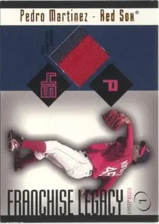 2004 Fleer Legacy - Franchise Patch 25 #FL/PM - Pedro Martinez - Boston Red Sox