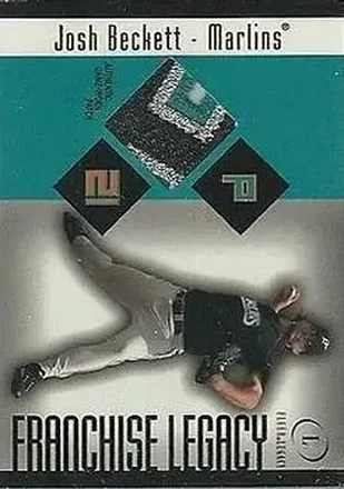 2004 Fleer Legacy - Franchise Patch 50 #FL/JBE - Josh Beckett - Florida Marlins