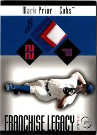 2004 Fleer Legacy - Franchise Patch 99 #FL/MPR - Mark Prior - Chicago Cubs
