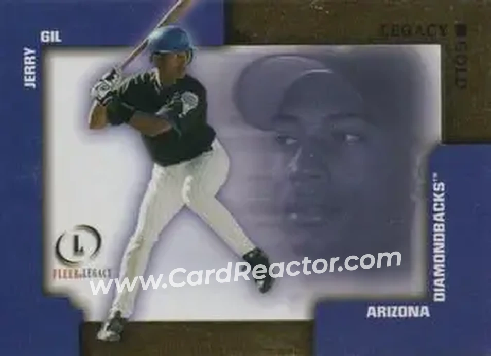 2004 Fleer Legacy - Gold #75 - Jerry Gil - Arizona Diamondbacks - Front 2004 Fleer Legacy - Gold #75 - Jerry Gil - Arizona Diamondbacks - Front