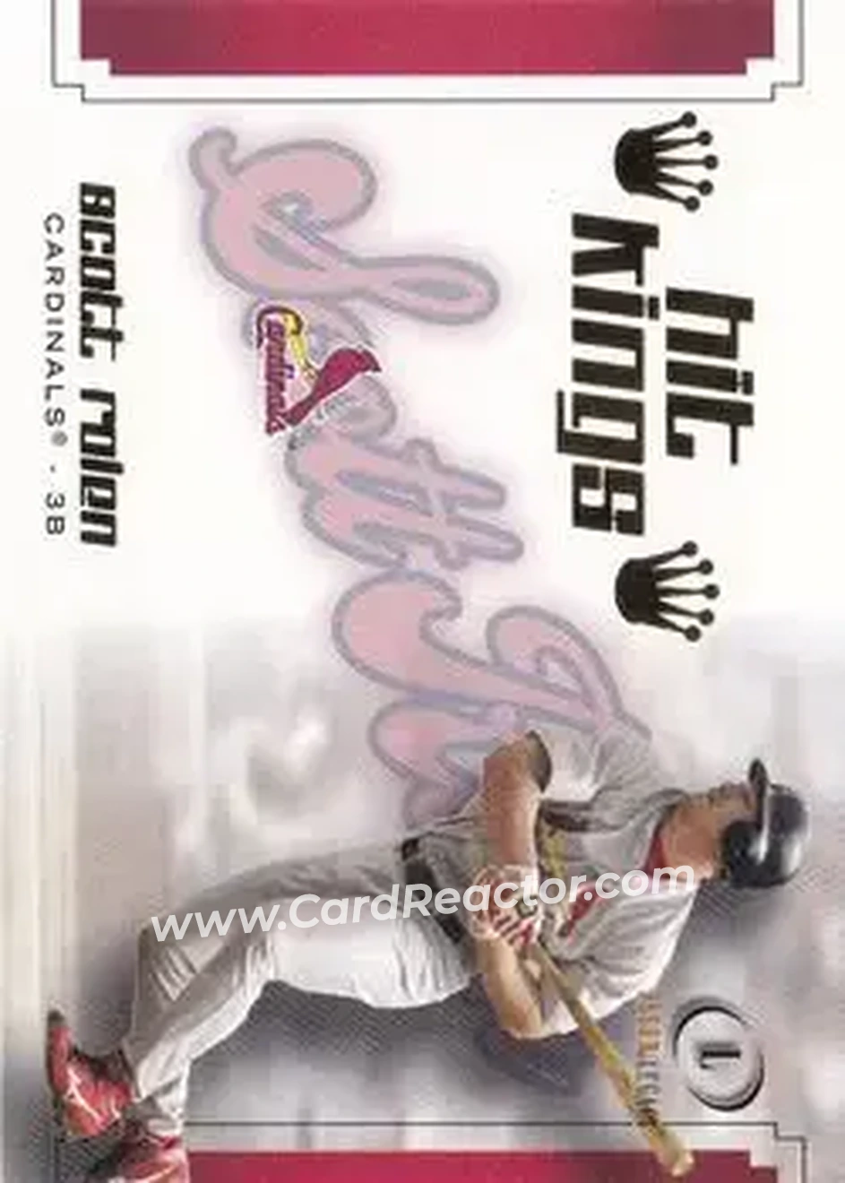 2004 Fleer Legacy - Hit Kings #7HK - Scott Rolen - St. Louis Cardinals - Front