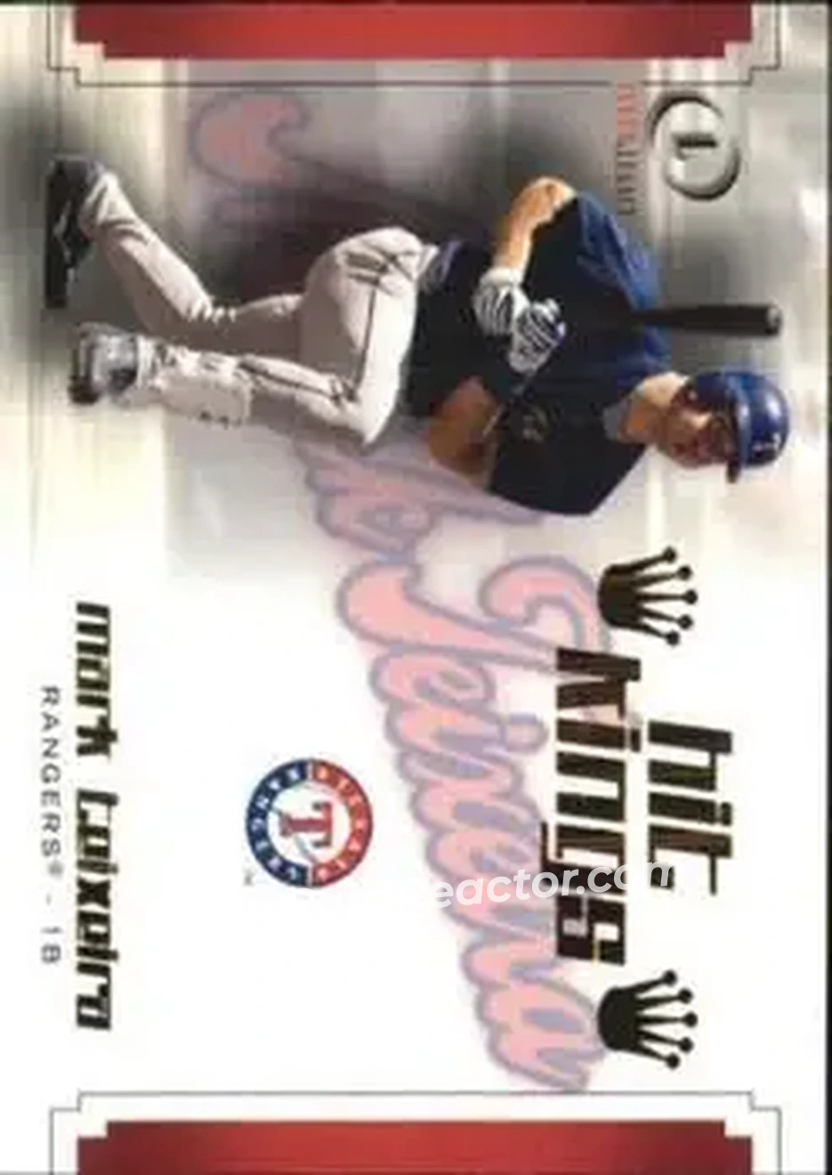 2004 Fleer Legacy - Hit Kings #10HK - Mark Teixeira - Texas Rangers - Front 2004 Fleer Legacy - Hit Kings #10HK - Mark Teixeira - Texas Rangers - Front
