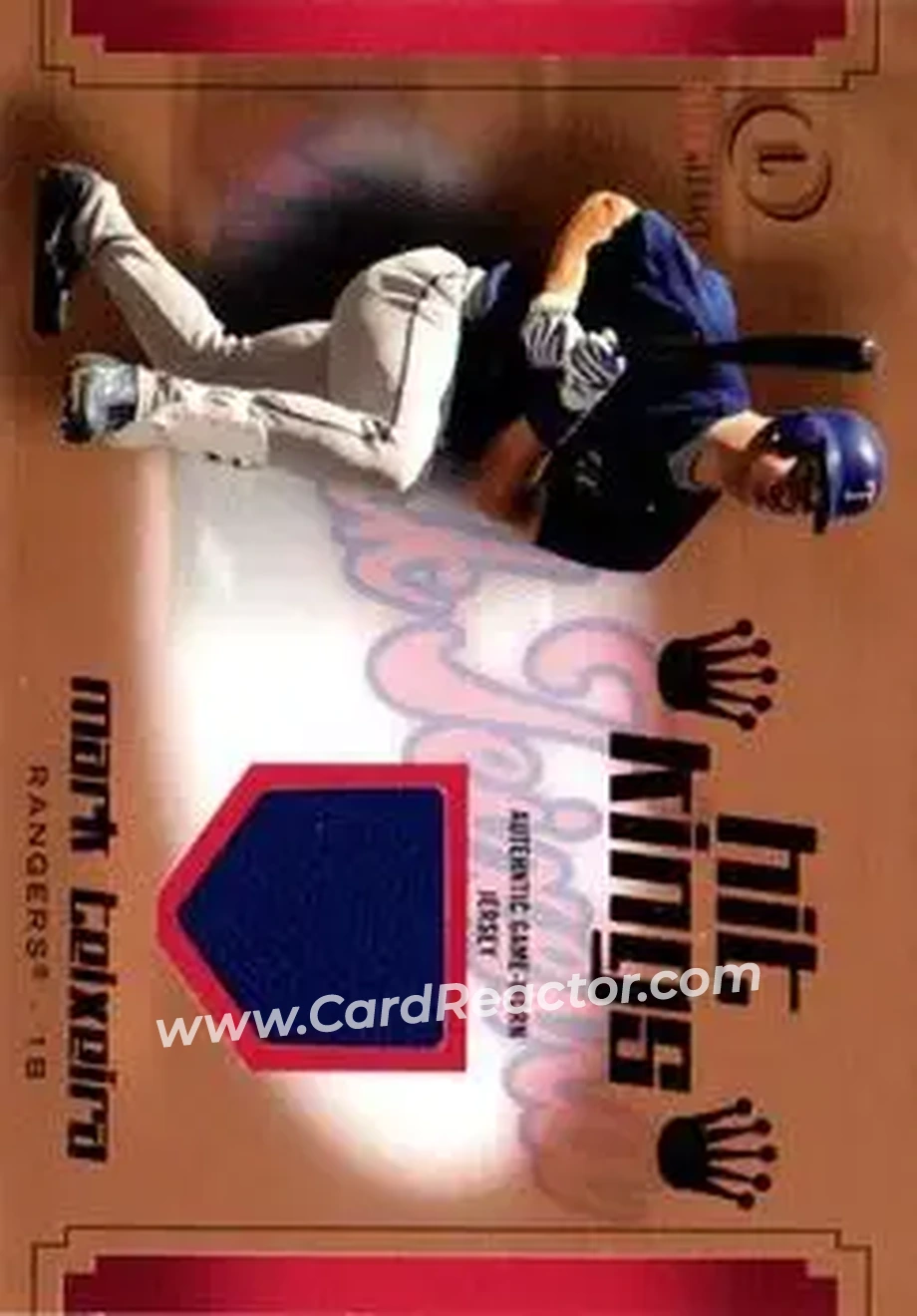 2004 Fleer Legacy - Hit Kings Jersey Copper #HK/MT - Mark Teixeira - Texas Rangers - Front 2004 Fleer Legacy - Hit Kings Jersey Copper #HK/MT - Mark Teixeira - Texas Rangers - Front